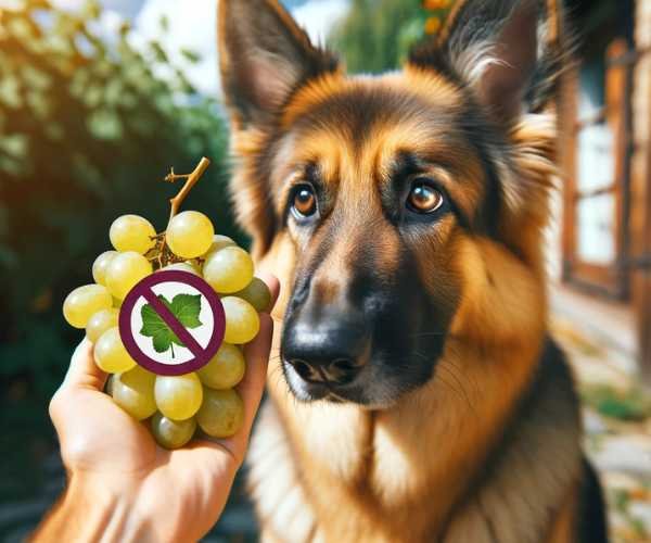 Can German shepherds eat grapes