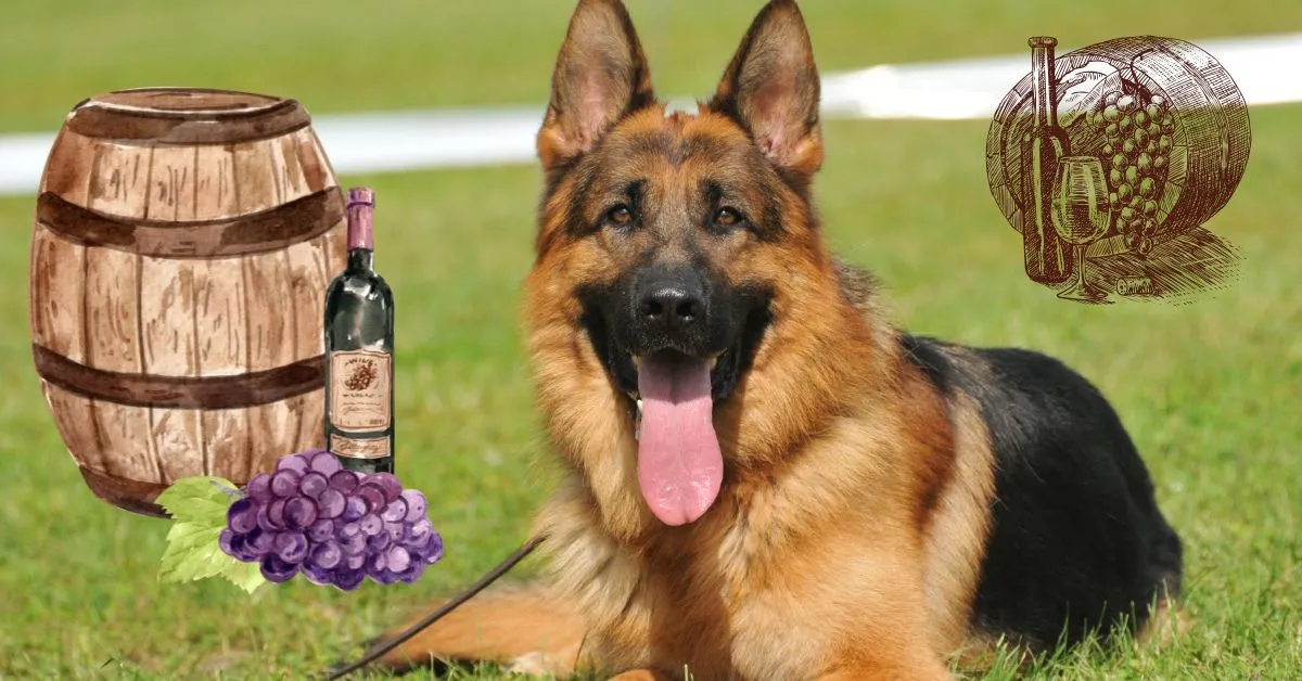 German Shepherd whining with expressive eyes, showing signs of needing attention, discomfort, or wanting to communicate something to its owner.